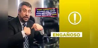 Es engañoso que Piero Corvetto no haya sido ratificado como jefe de la ONPE por la JNJ: actualmente se desempeña en el cargo