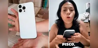 Joven muestra iPhone que ganó en rifa de tiktoker Moca, pero usuarios notan singular detalle: “¿Y la manzana?” Joven muestra iPhone que ganó en rifa de tiktoker Moca, pero usuarios notan singular detalle: “¿Y la manzana?”