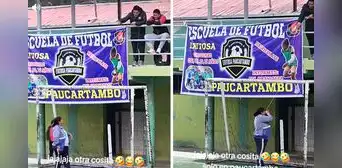 Arquera se vuelve viral tras recibir un vaso de cerveza atado a una soga desde el palco en pleno partido: “Para cargar energías” Arquera se vuelve viral tras recibir un vaso de cerveza atado a una soga desde el palco en pleno partido: “Para cargar energías”