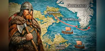 Los vikingos partieron de Groenlandia hacia América casi 500 años antes que Cristóbal Colón y luego se retiraron, según sagas Los vikingos partieron de Groenlandia hacia América casi 500 años antes que Cristóbal Colón y luego se retiraron, según sagas