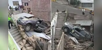 Patrullero policial cae sobre vivienda en Arequipa y familia exige investigación: “Me dicen que me calme” Patrullero policial cae sobre vivienda en Arequipa y familia exige investigación: “Me dicen que me calme”