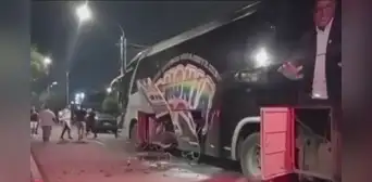 Atentan con explosivo a bus de la agrupación 'Armonía 10' en Trujillo Atentan con explosivo a bus de la agrupación 'Armonía 10' en Trujillo