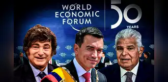Javier Milei, Daniel Noboa y José Raúl Mulino, los únicos presidentes de América Latina presentes en el Foro de Davos Javier Milei, Daniel Noboa y José Raúl Mulino, los únicos presidentes de América Latina presentes en el Foro de Davos