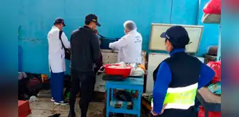 Más de 100 kg de pescado malogrado iban a ser vendidos por ambulantes del mercado Modelo en Chiclayo Más de 100 kg de pescado malogrado iban a ser vendidos por ambulantes del mercado Modelo en Chiclayo