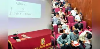 Profesor mexicano deja pensando a alumnos de la UNMSM tras proponer difícil ejercicio en un torneo de cálculo: “Los hice volar”