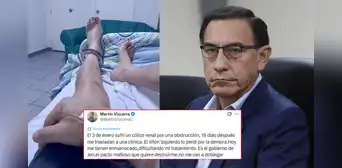 Martín Vizcarra tras perder un riñón: "Es el gobierno de Jerí, el pacto mafioso que quiere destruirme" Martín Vizcarra tras perder un riñón: "Es el gobierno de Jerí, el pacto mafioso que quiere destruirme"
