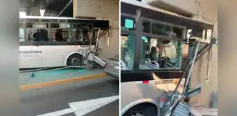 Bus del Metropolitano choca contra puente en La Victoria: reportan heridos e intenso tráfico en la Vía Expresa Bus del Metropolitano choca contra puente en La Victoria: reportan heridos e intenso tráfico en la Vía Expresa