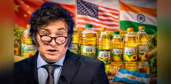 Argentina logra récord histórico y se convierte en principal proveedor de aceites vegetales de una potencia del mundo: no es EE.UU. ni China Argentina logra récord histórico y se convierte en principal proveedor de aceites vegetales de una potencia del mundo: no es EE.UU. ni China