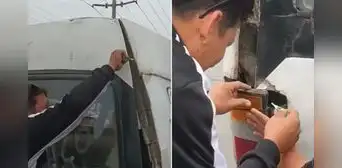 Conductor peruano provoca risas al 'reparar' autopartes de una combi con pegamento instantáneo: “Díganme que es IA” Conductor peruano provoca risas al 'reparar' autopartes de una combi con pegamento instantáneo: “Díganme que es IA”