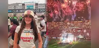 Italiana asiste por primera vez al Estadio Monumental y queda impresionada con la ‘Noche Crema’: “Me volví hincha de la ‘U’”