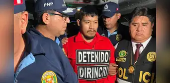 Erick Moreno Hernández, alias 'El Monstruo' y líder de Los Injertos del Cono Norte, llega a Lima extraditado desde Paraguay