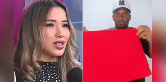 Xiomy Kanashiro reacciona a video viral en el que Jefferson Farfán la apoya vendiendo ropa: "Como lo amo"