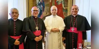 Papa León XIV se reúne con obispos peruanos en Roma