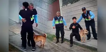 Joven conmueve en redes al abrazar a sereno de Miraflores que encontró a su perrito perdido Joven conmueve en redes al abrazar a sereno de Miraflores que encontró a su perrito perdido
