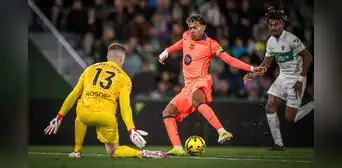 Barcelona golea al Elche en condición de visitante y se mantiene en lo más alto de LaLiga Barcelona golea al Elche en condición de visitante y se mantiene en lo más alto de LaLiga