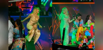 Gisela Valcárcel fue cargada por bailarín y cortó la humisha en concierto de Explosión de Iquitos Gisela Valcárcel fue cargada por bailarín y cortó la humisha en concierto de Explosión de Iquitos