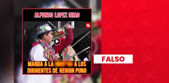 Alfonso López Chau NO insultó a dirigentes de Puno: clip editado saca de contexto sus declaraciones Alfonso López Chau NO insultó a dirigentes de Puno: clip editado saca de contexto sus declaraciones