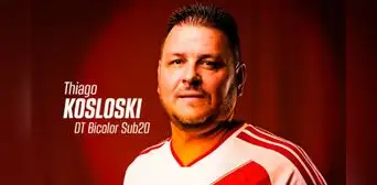 Thiago Kosloski, asistente de Mano Menezes, fue elegido como nuevo DT de la selección peruana sub-20