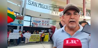 Docentes protestan durante visita de ministro de Educación a Piura: "¡Exigimos nuestros derechos!"