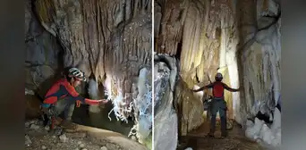 Exploradores encuentran cueva subterránea de más de 2 km con impresionantes formaciones de cuarzo en Huánuco
