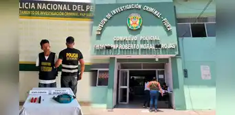 Cae presunto miembro de Los Injertos del Norte con dinamita en Piura