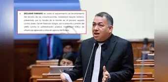 Darwin Espinoza: ordenan levantarle el secreto de comunicaciones por tráfico de influencias y cohecho Darwin Espinoza: ordenan levantarle el secreto de comunicaciones por tráfico de influencias y cohecho