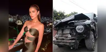 Así quedó el vehículo de Laura Spoya tras accidente automovilístico en Surco Así quedó el vehículo de Laura Spoya tras accidente automovilístico en Surco
