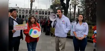 Yonhy Lescano desde Arequipa: “Fujimori siempre pierde” y plantea que el próximo presidente sea del Sur