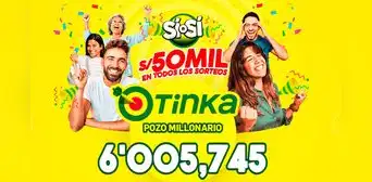 Sorteo de La Tinka HOY domingo 15 de febrero de 2026: premios, jugada ganadora y Pozo Millonario