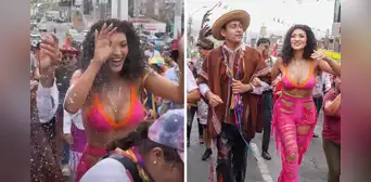 Michelle Soifer fue empapada y pintada en celebración de carnavales: "Destruida quedé"