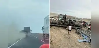 Video revela que tráiler hizo maniobras temerarias antes de choque que dejó 4 fallecidos en Huacho Video revela que tráiler hizo maniobras temerarias antes de choque que dejó 4 fallecidos en Huacho