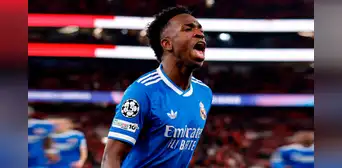Con un golazo de Vinícius, Real Madrid derrotó 1-0 a Benfica por la ida de los playoffs de la Champions League