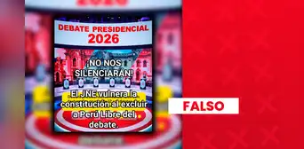 No es correcto afirmar que el JNE excluyó a Perú Libre del debate presidencial No es correcto afirmar que el JNE excluyó a Perú Libre del debate presidencial