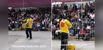 Heladero regala helados Donofrio en los Carnavales de Ayacucho y se vuelve viral en redes sociales: ''Lo hace de corazón''