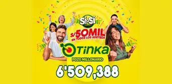 Sorteo de La Tinka HOY miércoles 18 de febrero de 2026: premios, jugada ganadora y Pozo Millonario Sorteo de La Tinka HOY miércoles 18 de febrero de 2026: premios, jugada ganadora y Pozo Millonario