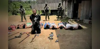 Ecuador captura a 9 integrantes disidentes de las FARC en la frontera con Colombia y decomisa "arsenal de alto poder"