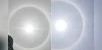 Usuarios captan halo solar en el cielo de Lima y Callao: ¿cómo se forma este fenómeno atmosférico?