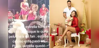 Estrella Torres, excantante de Corazón Serrano, niega que su esposo haya agredido a fan que le regaló un peluche: “La seguridad lo empujó” Estrella Torres, excantante de Corazón Serrano, niega que su esposo haya agredido a fan que le regaló un peluche: “La seguridad lo empujó”