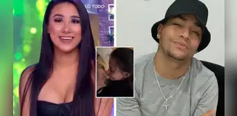 Samahara Lobatón y Youna se besan tras reto durante transmisión en vivo