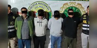 Juliaca: capturan a banda presuntamente dedicada a robos de viviendas; tenían armas y prendas policiales