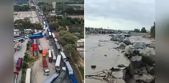 Nuevo bloqueo por huaicos en la Panamericana Sur en Ocucaje, Ica: tránsito restringido hacia Nasca, Arequipa y sur del país Nuevo bloqueo por huaicos en la Panamericana Sur en Ocucaje, Ica: tránsito restringido hacia Nasca, Arequipa y sur del país