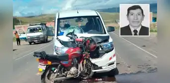 Padre de familia fallece tras chocar su moto contra miniván en Puno Padre de familia fallece tras chocar su moto contra miniván en Puno