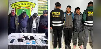 Capturan a dos bandas dedicadas al robo de celulares en Juliaca