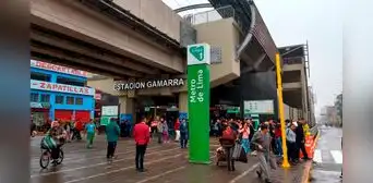 Cierran temporalmente Estación Gamarra de la Línea 1 del Metro de Lima por obras municipales este 3 de marzo