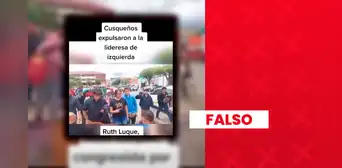 Congresista Ruth Luque sí fue expulsada por manifestantes en Cusco, pero video no es actual: hecho ocurrió en 2023 Congresista Ruth Luque sí fue expulsada por manifestantes en Cusco, pero video no es actual: hecho ocurrió en 2023