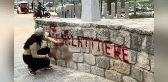 Puente Calicanto, construido hace más de 140 años, fue vandalizado en Huánuco