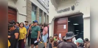Contraloría interviene sedes de la Reniec ante caída del sistema y largas colas de usuarios Contraloría interviene sedes de la Reniec ante caída del sistema y largas colas de usuarios
