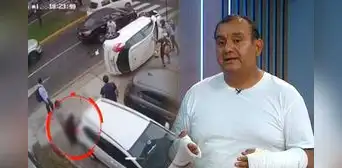 Chofer atropella a hombre que iba por la vereda en Jesús María y termina volcado al chocar con otro auto Chofer atropella a hombre que iba por la vereda en Jesús María y termina volcado al chocar con otro auto
