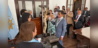 Gunther Gonzales juró como representante del CAL ante el JNE tras ser proclamado como ganador en las elecciones