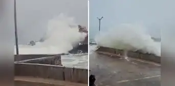 Maretazos en San Bartolo provocan cierre temporal de playas tras alerta de la Marina por oleajes anómalos Maretazos en San Bartolo provocan cierre temporal de playas tras alerta de la Marina por oleajes anómalos